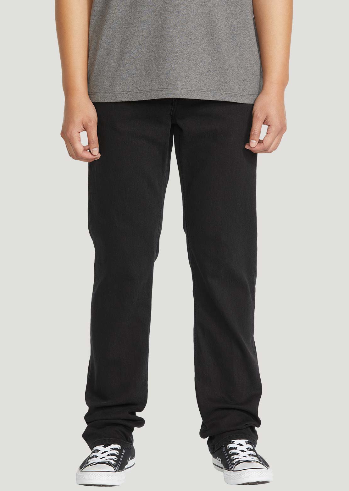 Volcom Men's Solver Denim Pants Black Out