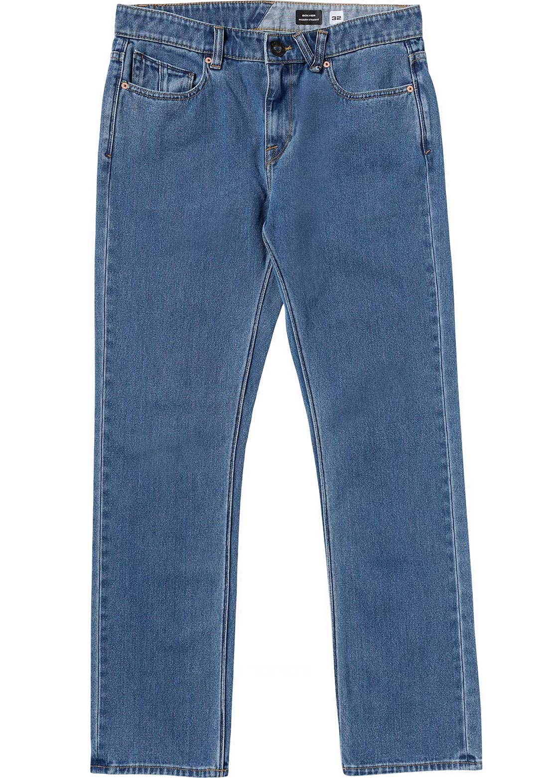 Volcom Men's Solver Denim Pants Bold Blue