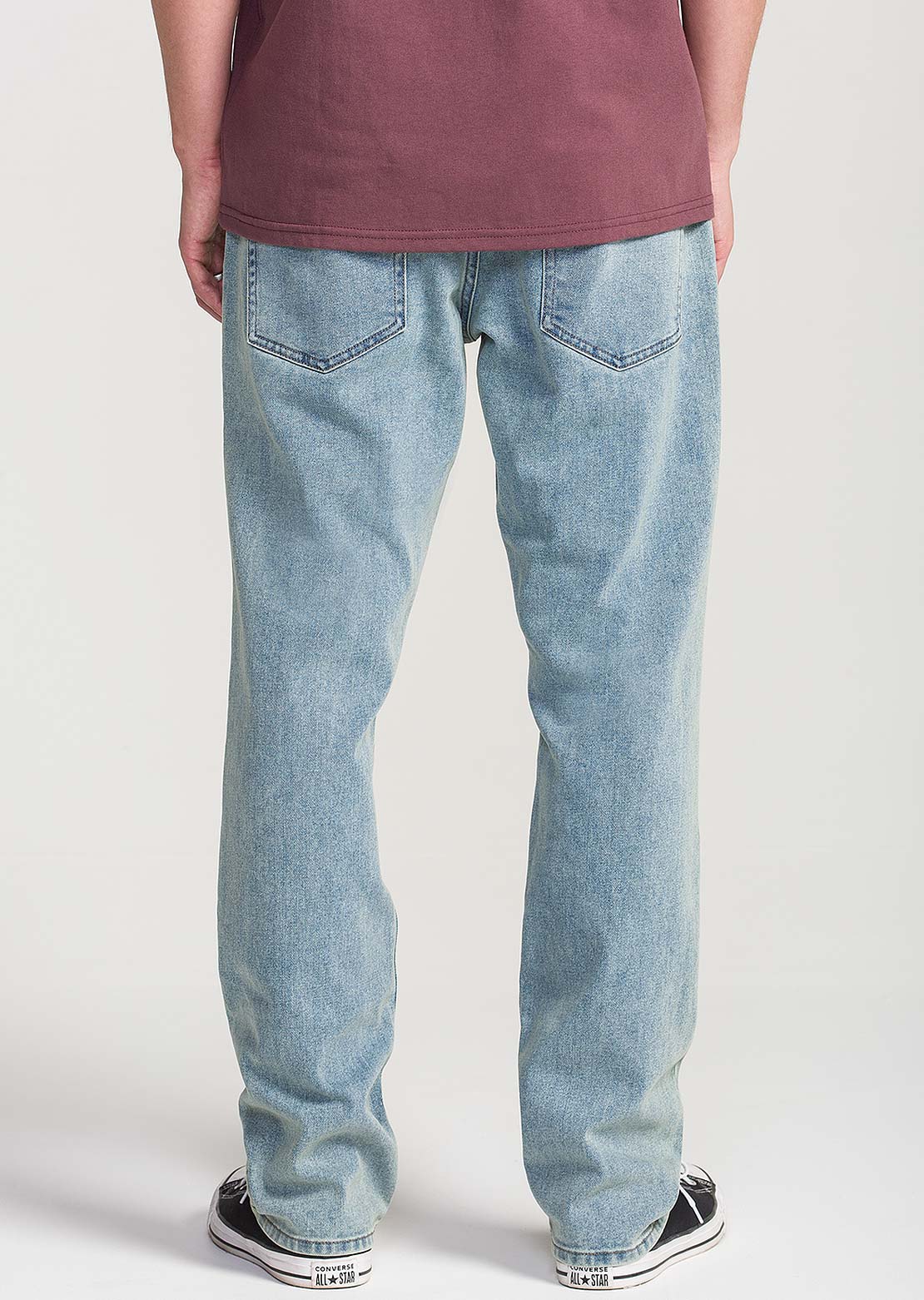 Volcom Men's Solver Denim Pants Dust Bowl Indigo