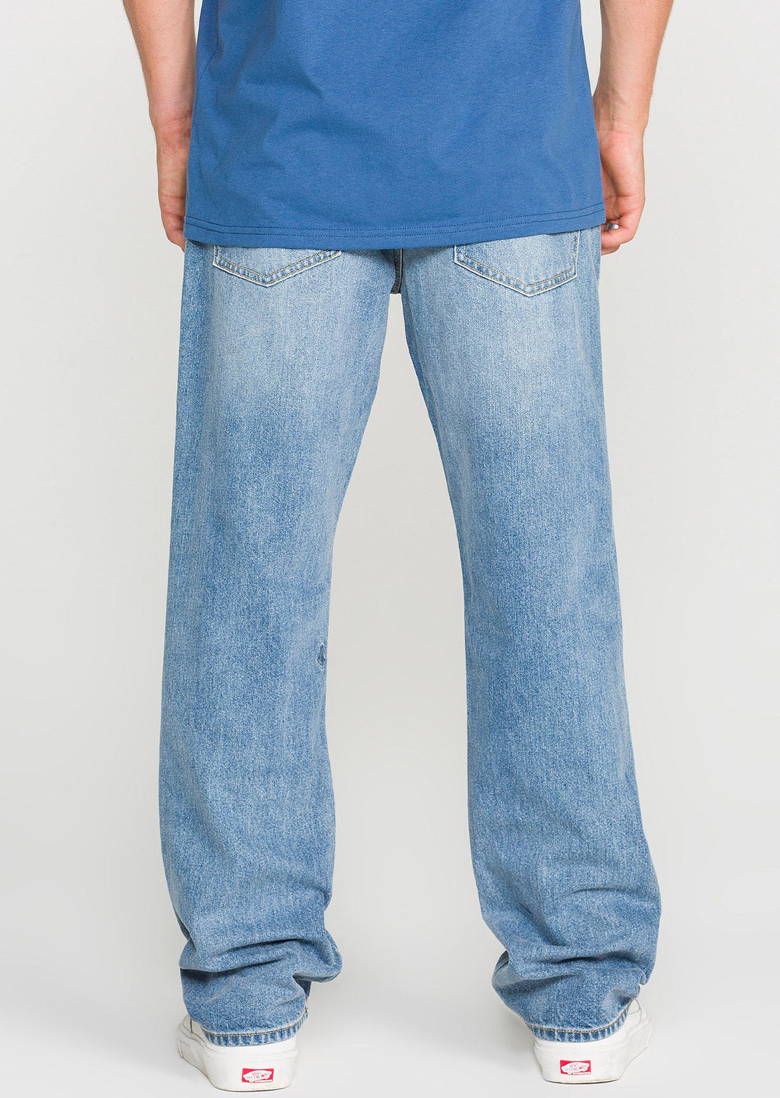 Volcom Men's Solver Denim Pants Freedom Blue