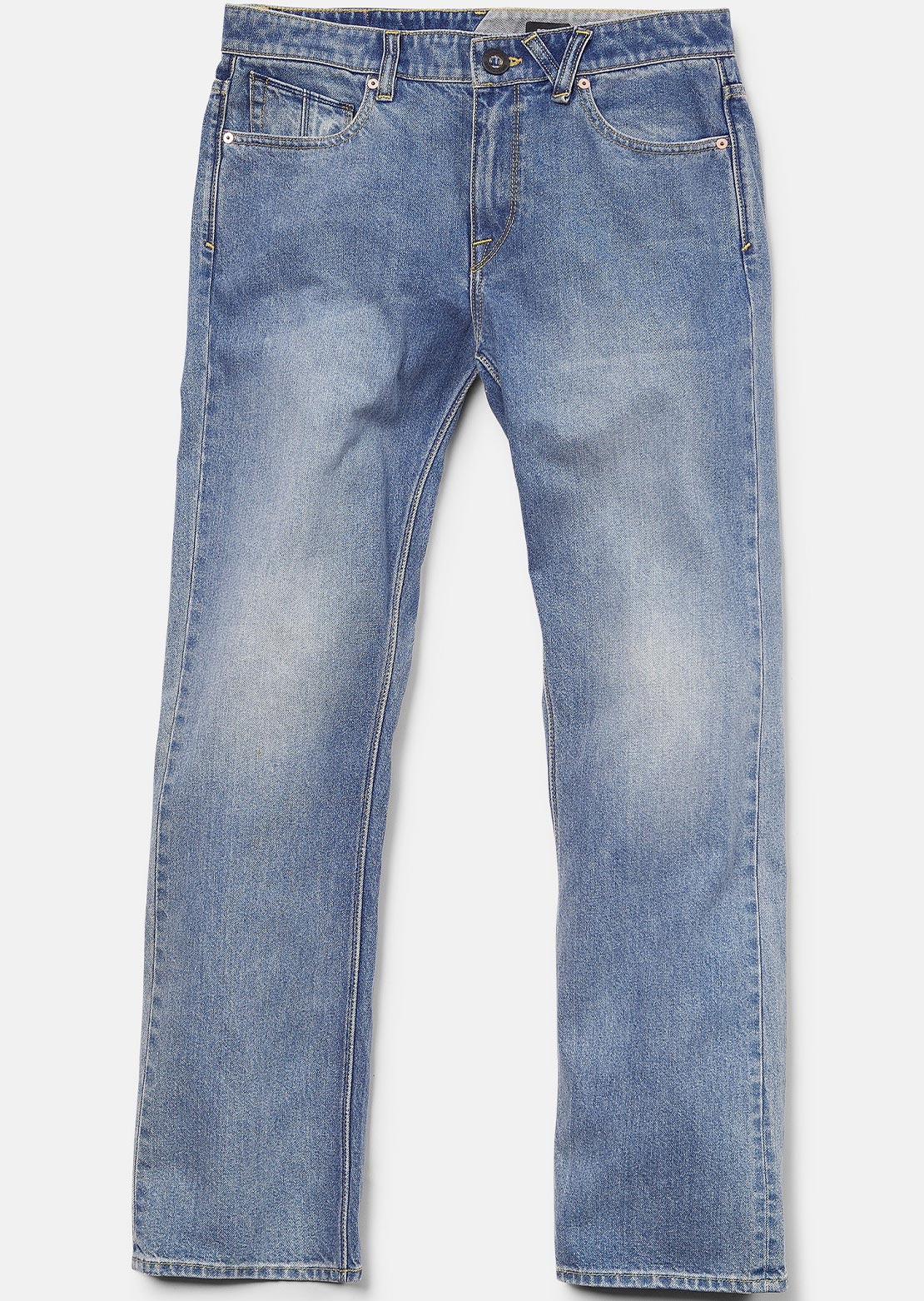 Volcom Men's Solver Denim Pants Freedom Blue