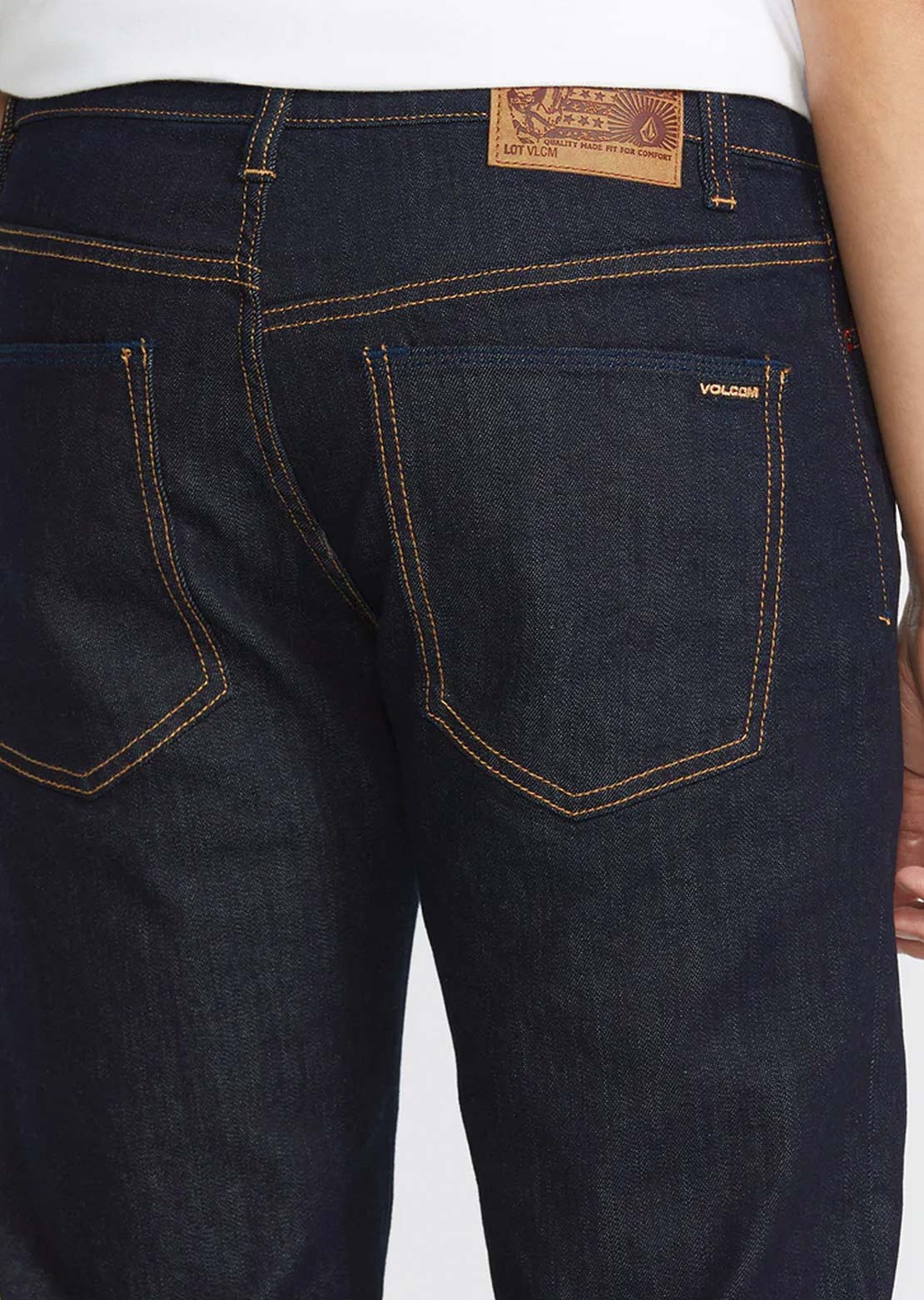 Volcom Men's Solver Denim Pants Rinse