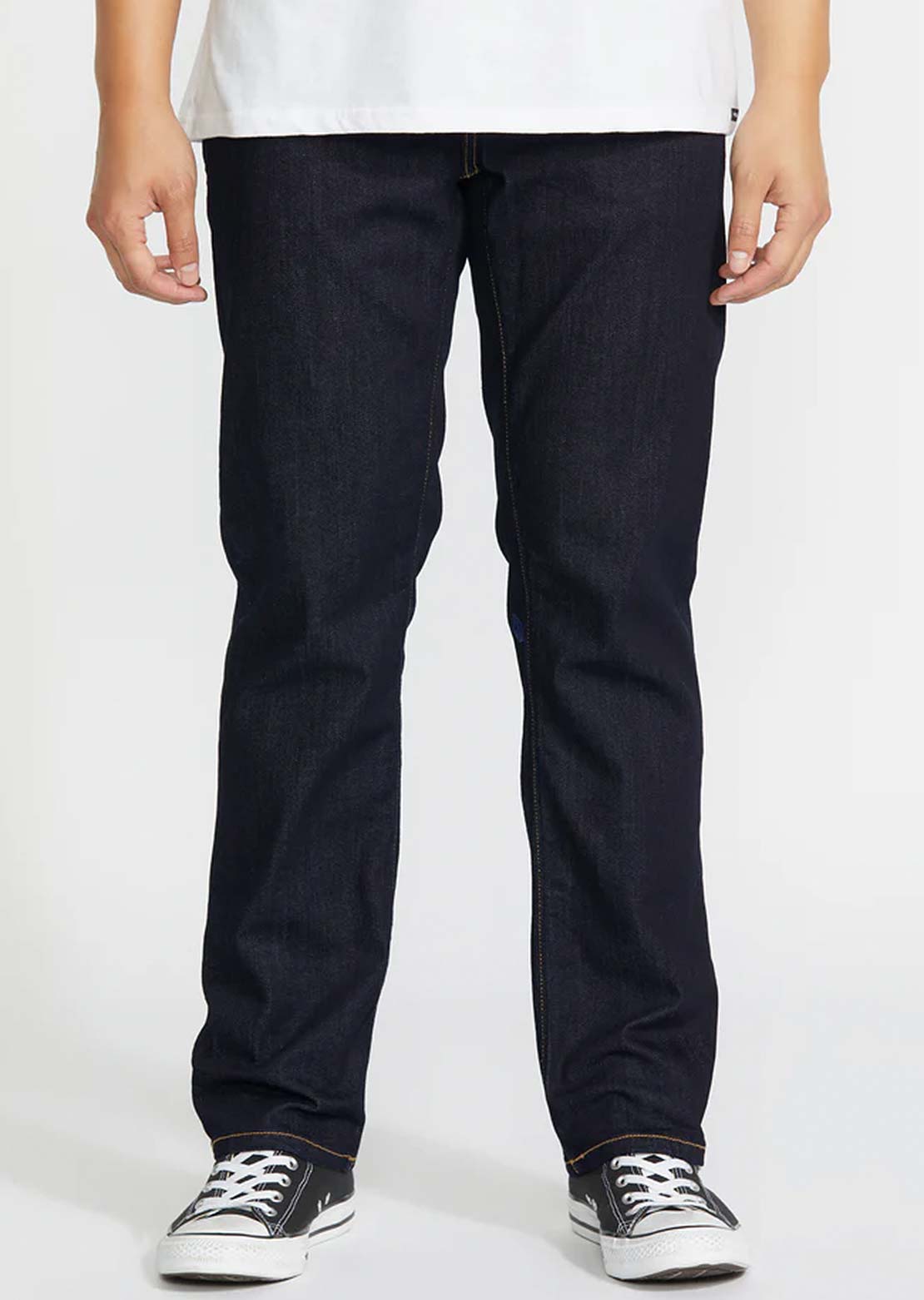Volcom Men's Solver Denim Pants Rinse