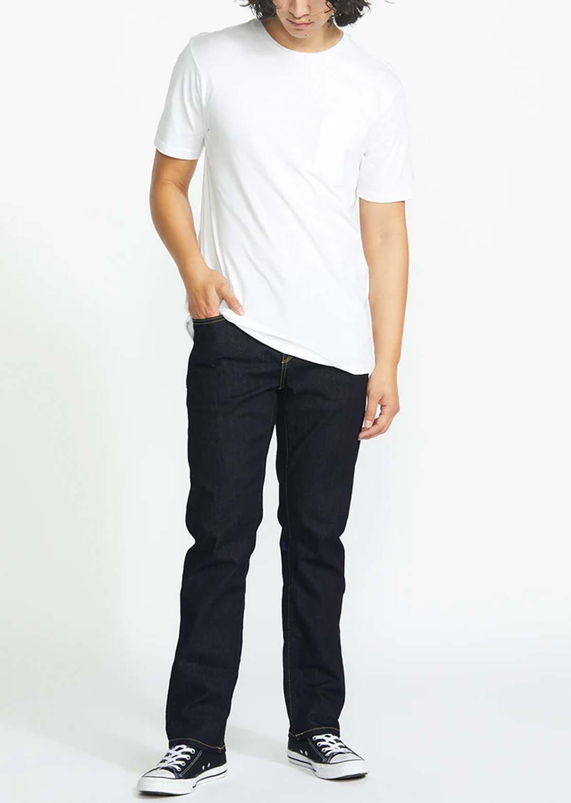Volcom Men's Solver Denim Pants Rinse