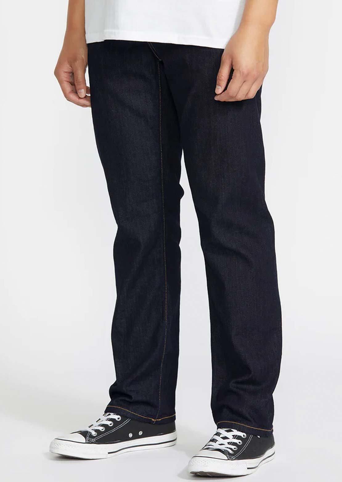 Volcom Men's Solver Denim Pants Rinse