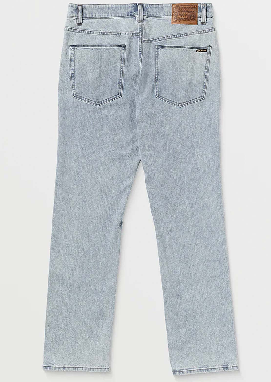 Volcom Men's Solver Denim Pants Carolina Blue