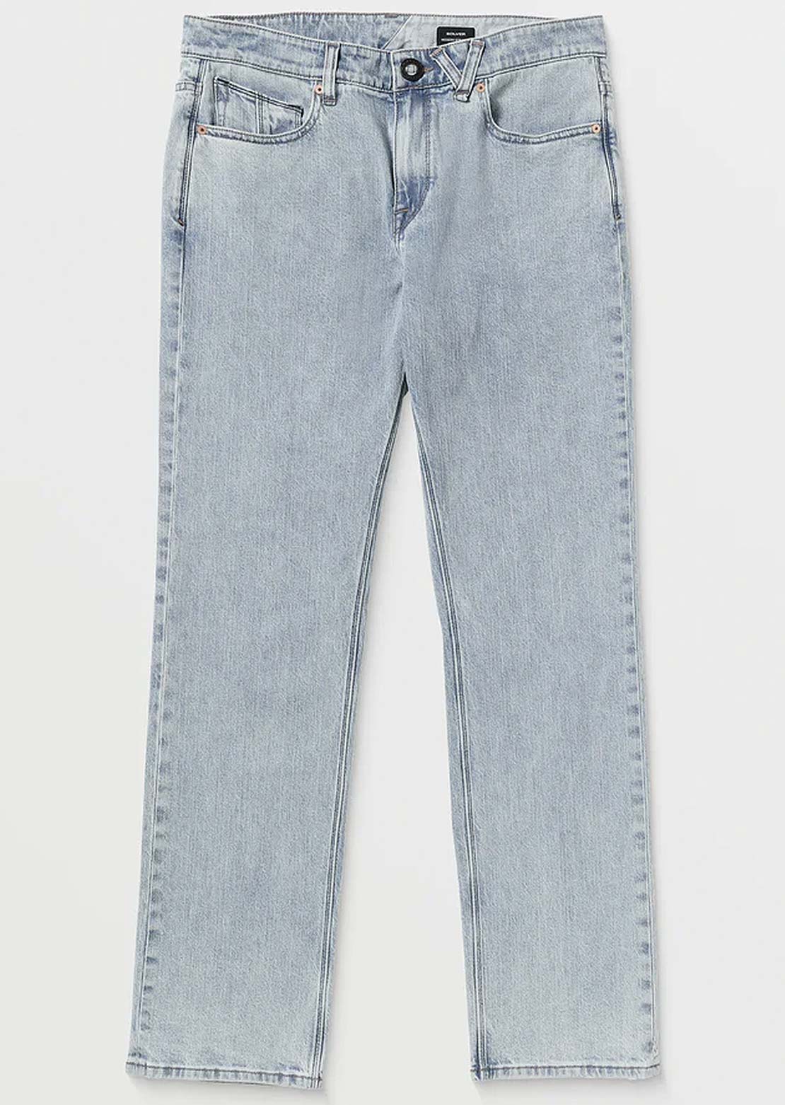 Volcom Men's Solver Denim Pants Carolina Blue
