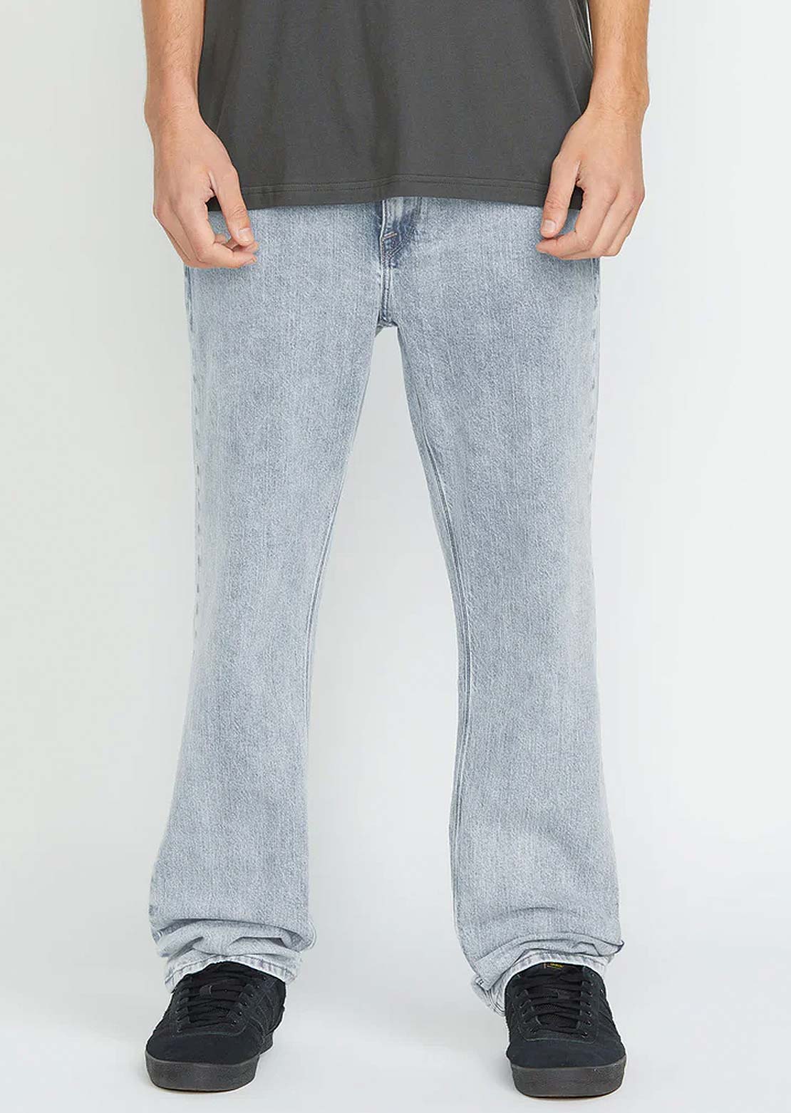 Volcom Men's Solver Denim Pants Carolina Blue