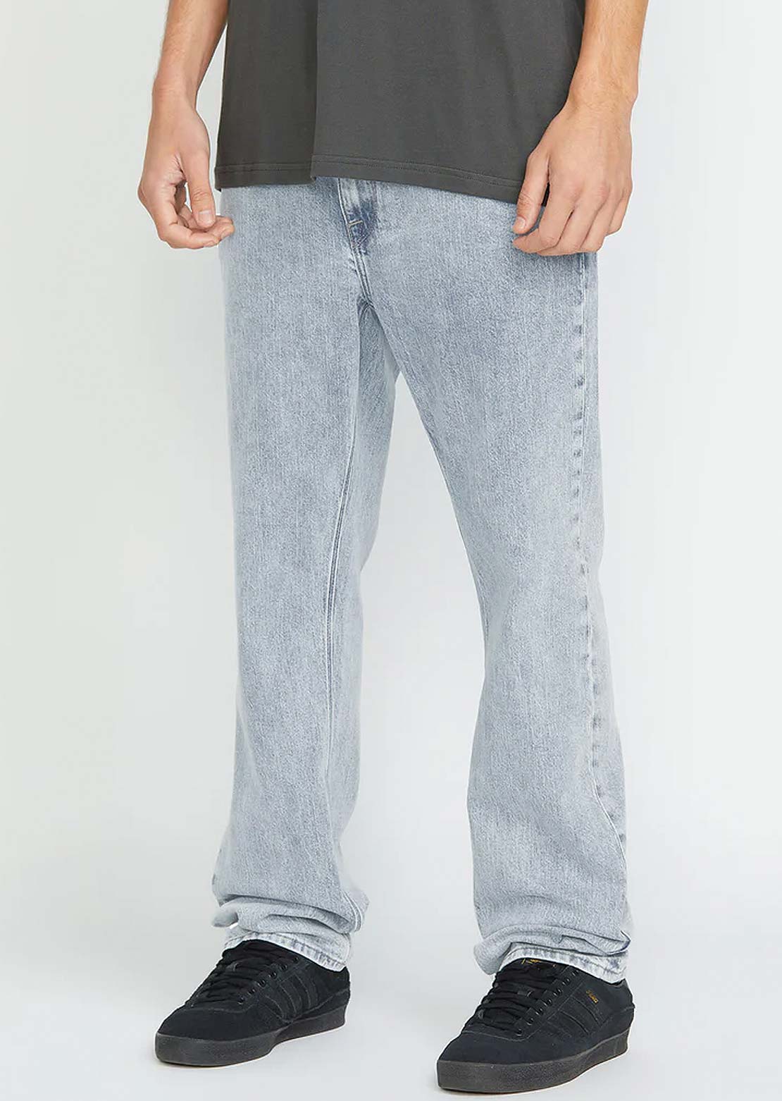 Volcom Men's Solver Denim Pants Carolina Blue