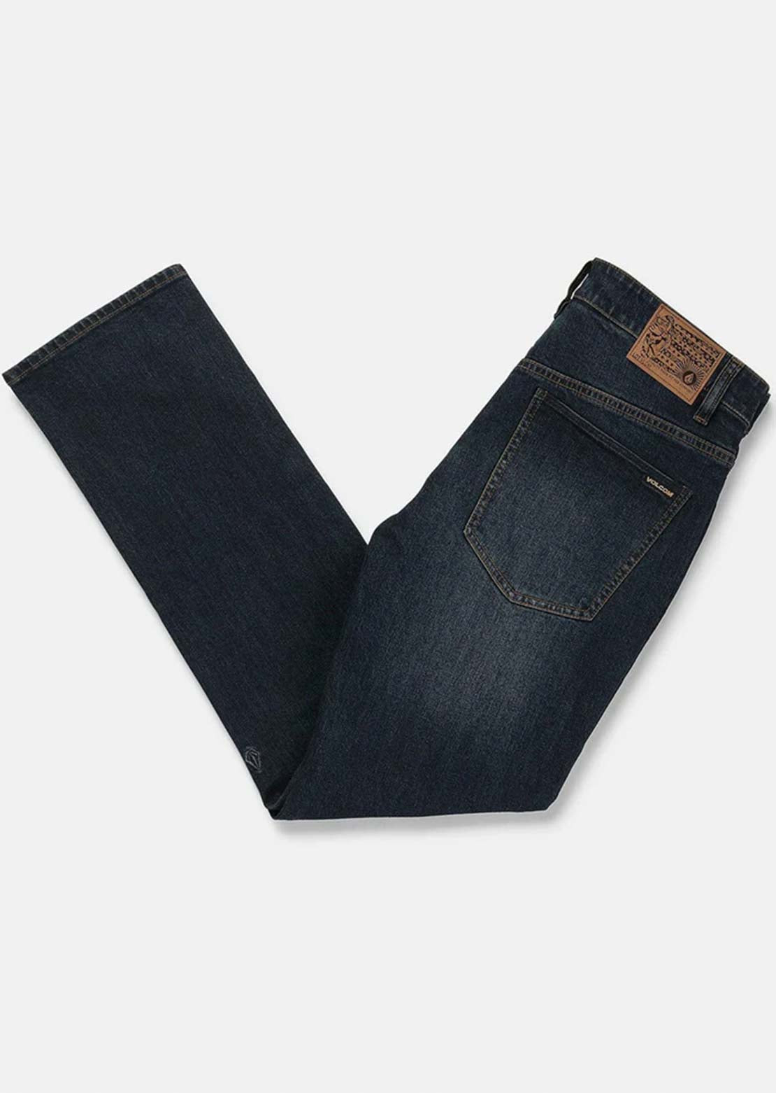 Volcom Men's Solver Denim Pants New Vintage Blue