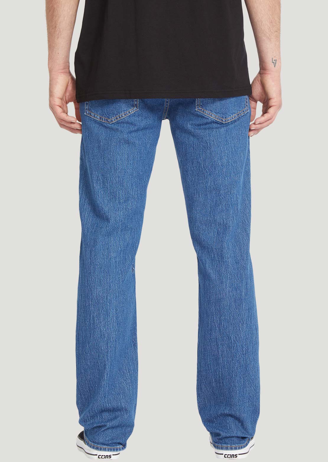 Volcom Men's Solver Denim Pants Bold Blue