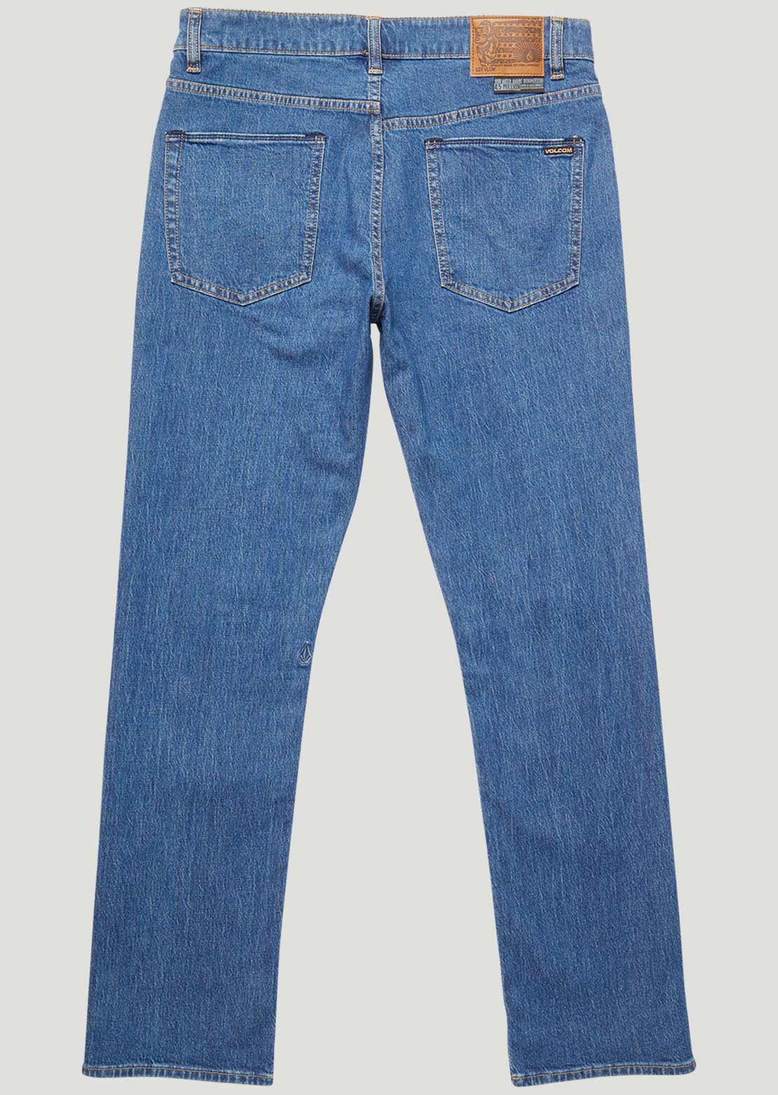 Volcom Men's Solver Denim Pants Bold Blue