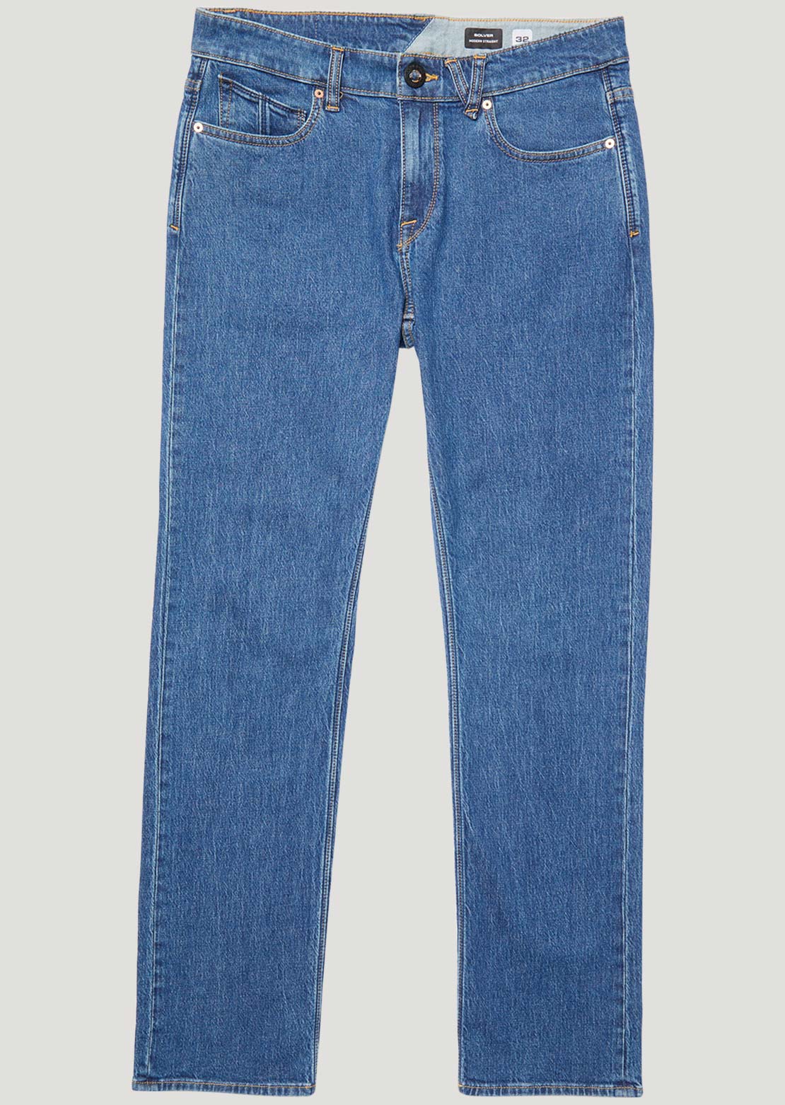 Volcom Men's Solver Denim Pants Bold Blue