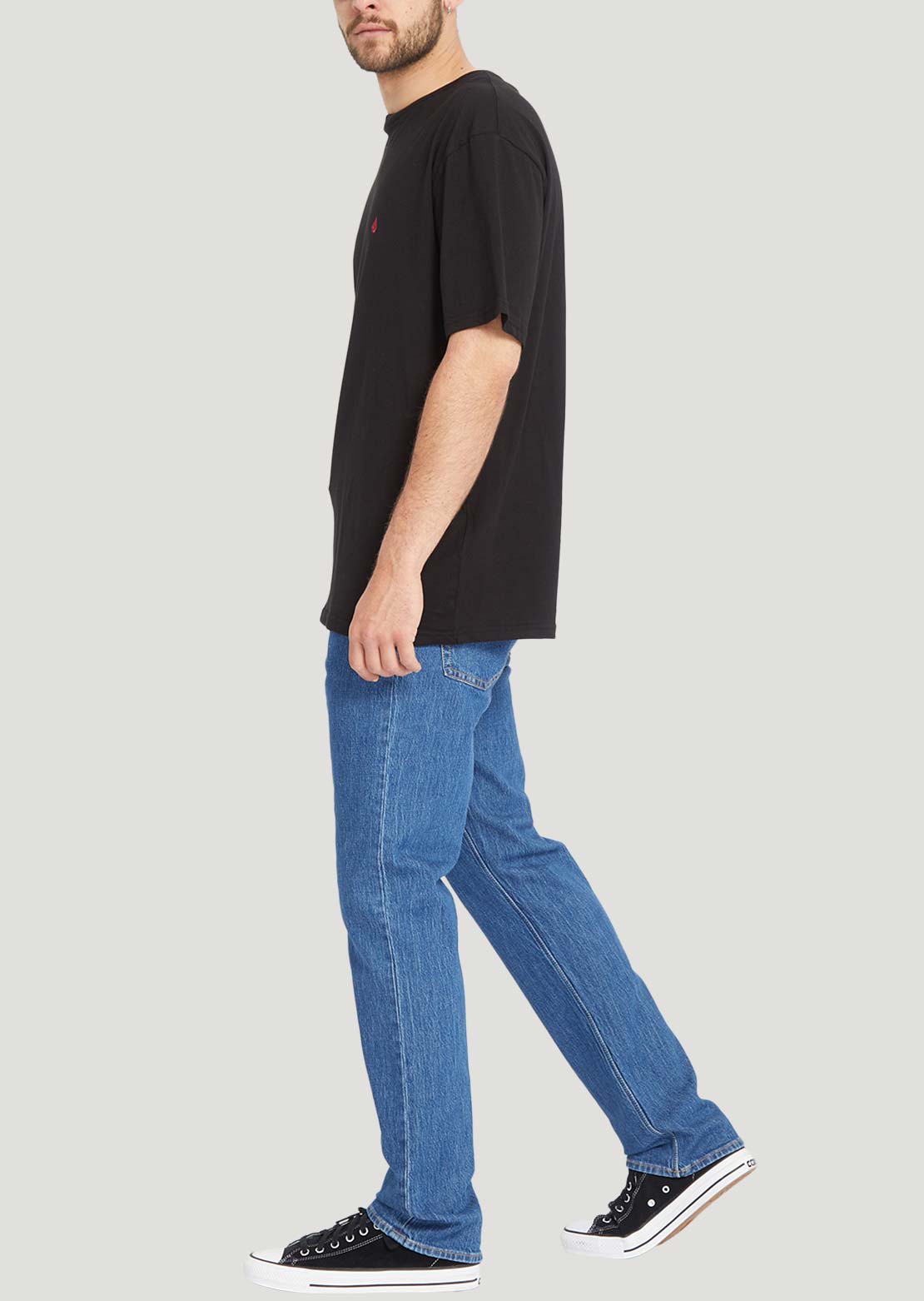 Volcom Men's Solver Denim Pants Bold Blue