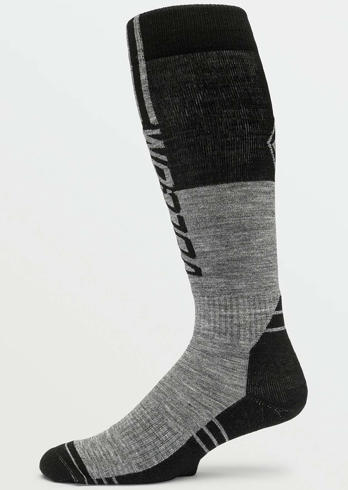 Volcom Men's Splitz Wool Blend OTC Socks Heather Grey