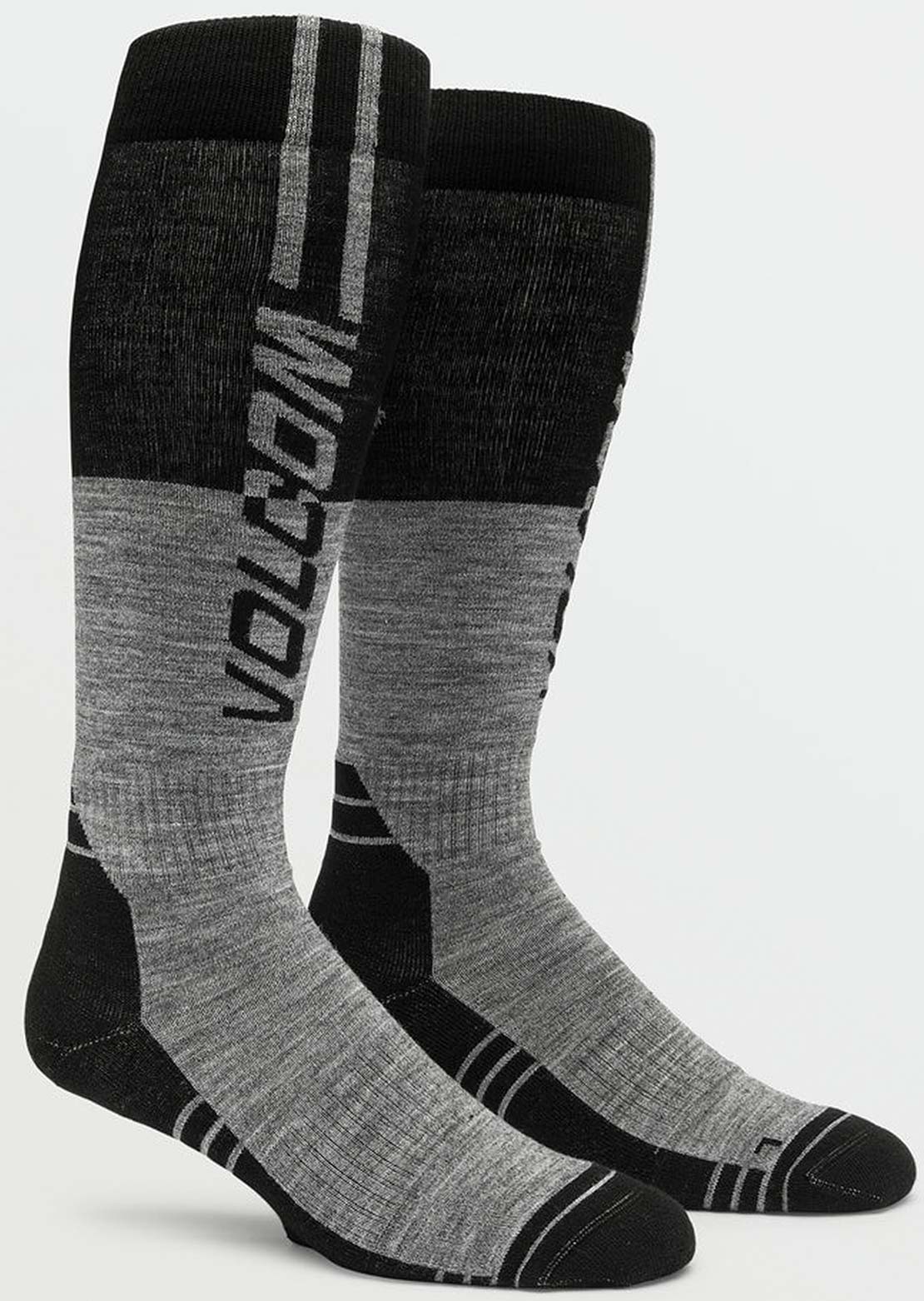 Volcom Men's Splitz Wool Blend OTC Socks Heather Grey