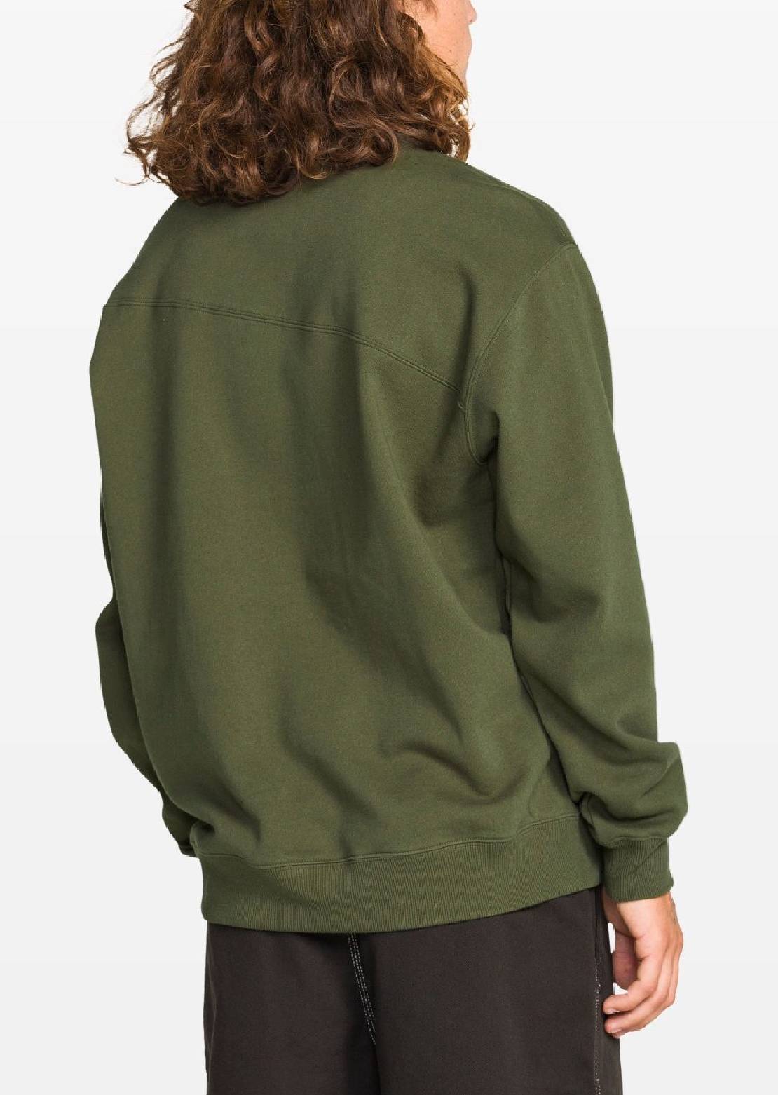 Volcom Men's Stone Cruiser Crewneck Fleece Squadron Green