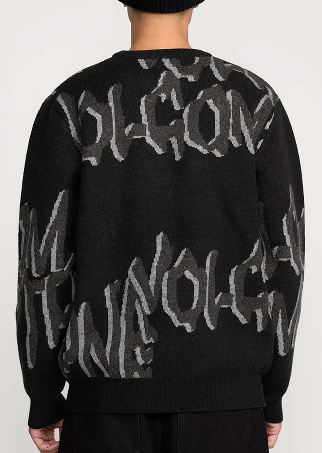 Volcom Men's Stone Jacquard Sweater Black