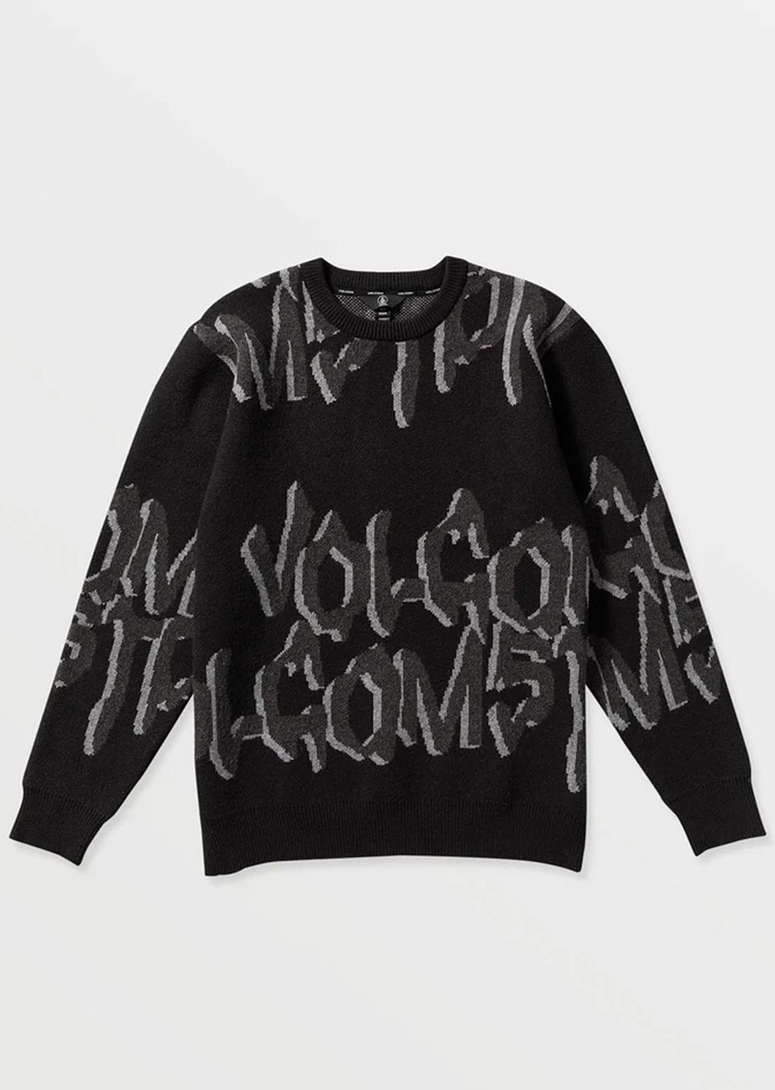 Volcom Men's Stone Jacquard Sweater Black