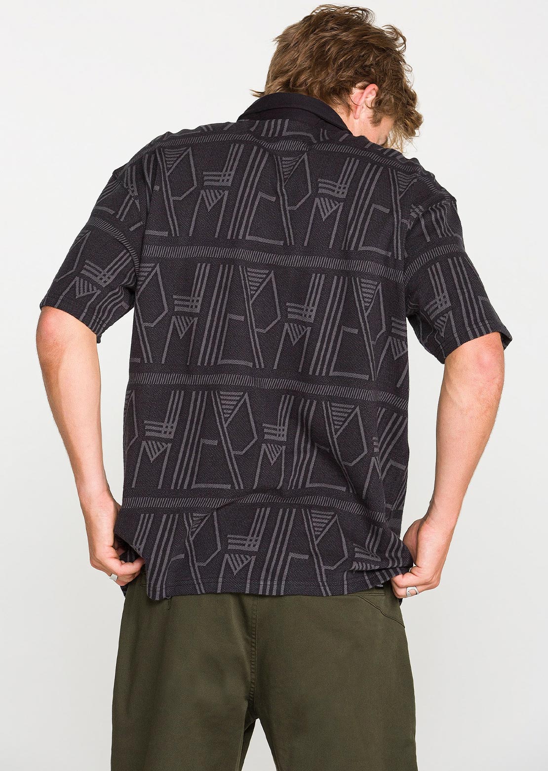 Volcom Men's Stone Optix Polo Black