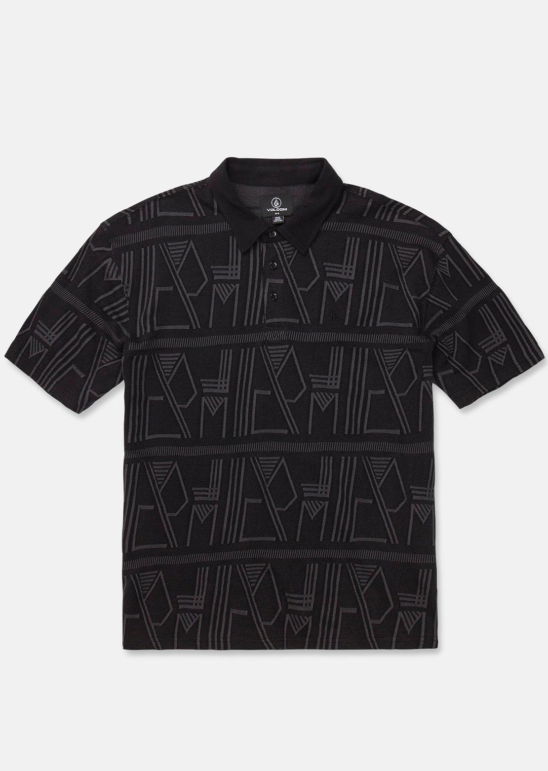 Volcom Men's Stone Optix Polo Black