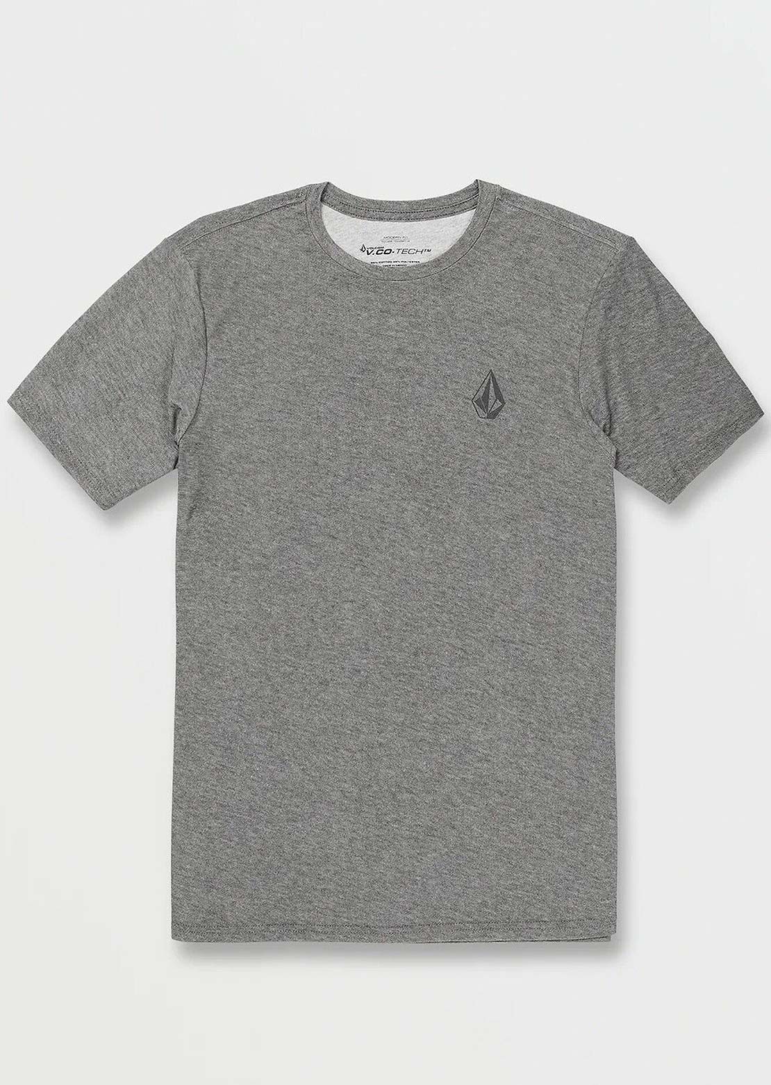 Volcom Men's Stone Tech T-Shirt Charcoal Heather