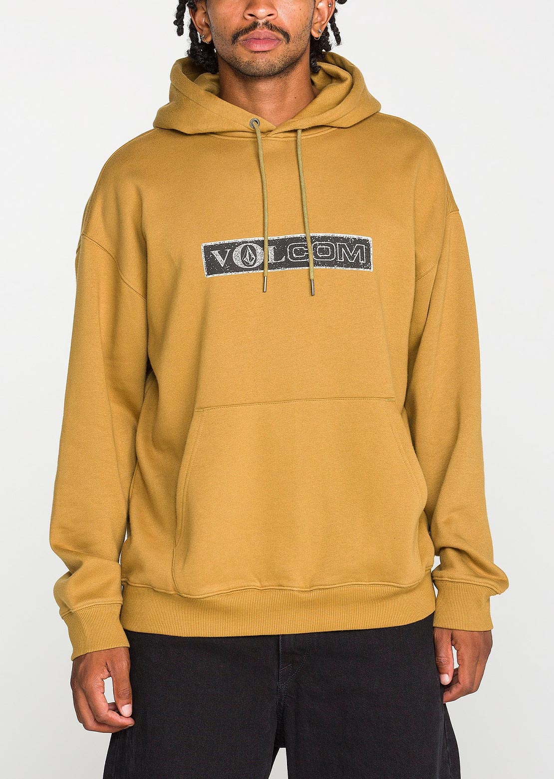 Volcom Men's Super Stoned Pullover Hood Dull Gold