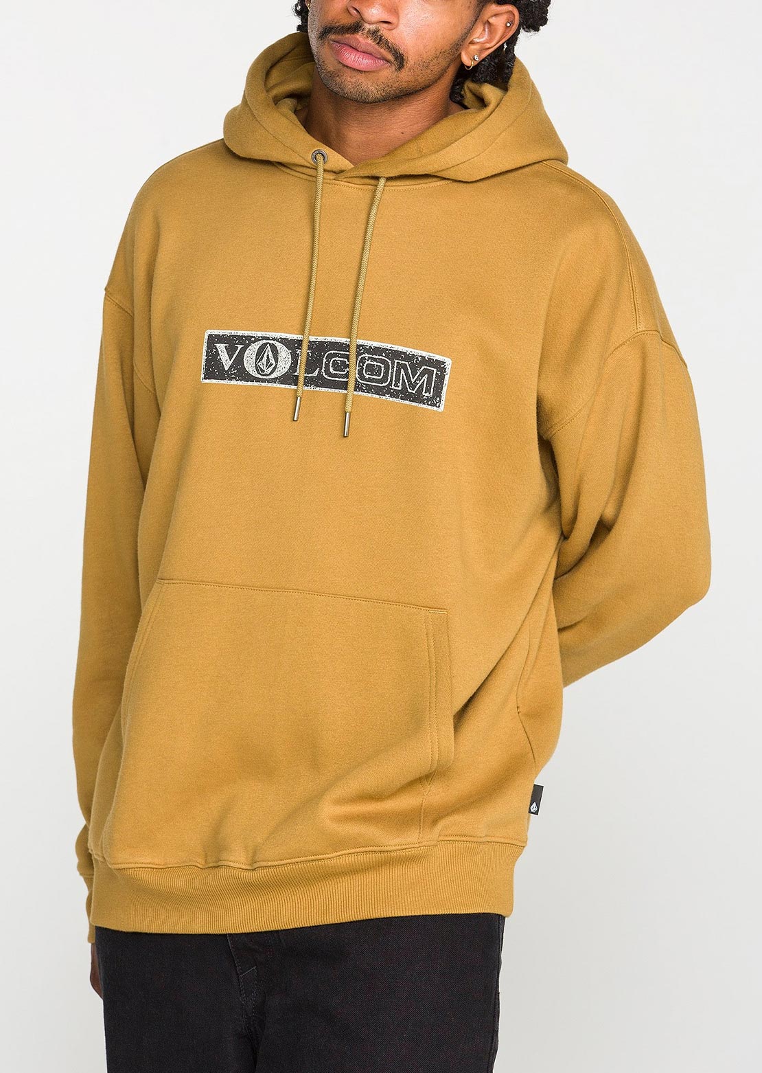 Volcom Men's Super Stoned Pullover Hood Dull Gold