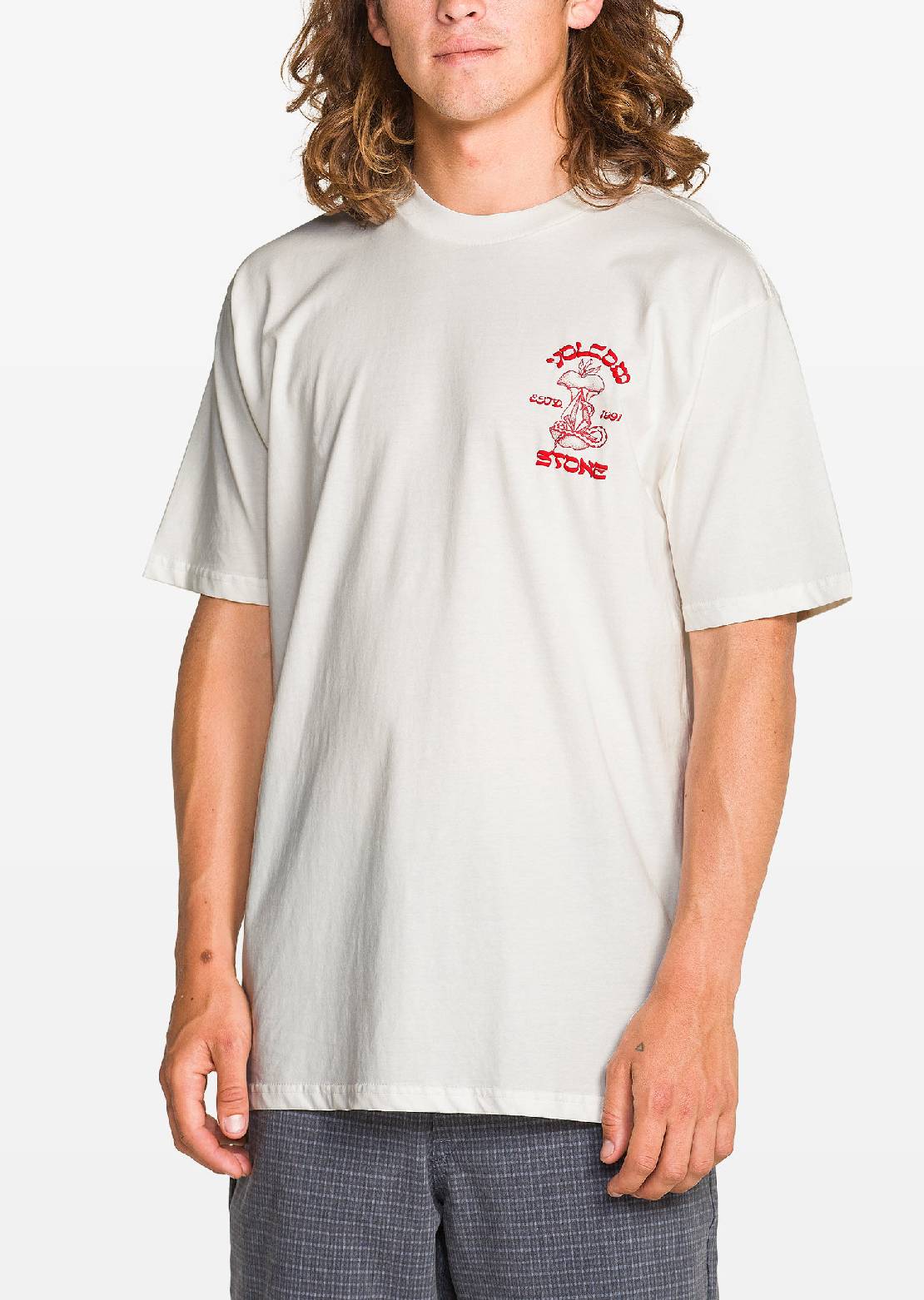 Volcom Men's Temptations T-Shirt Off White