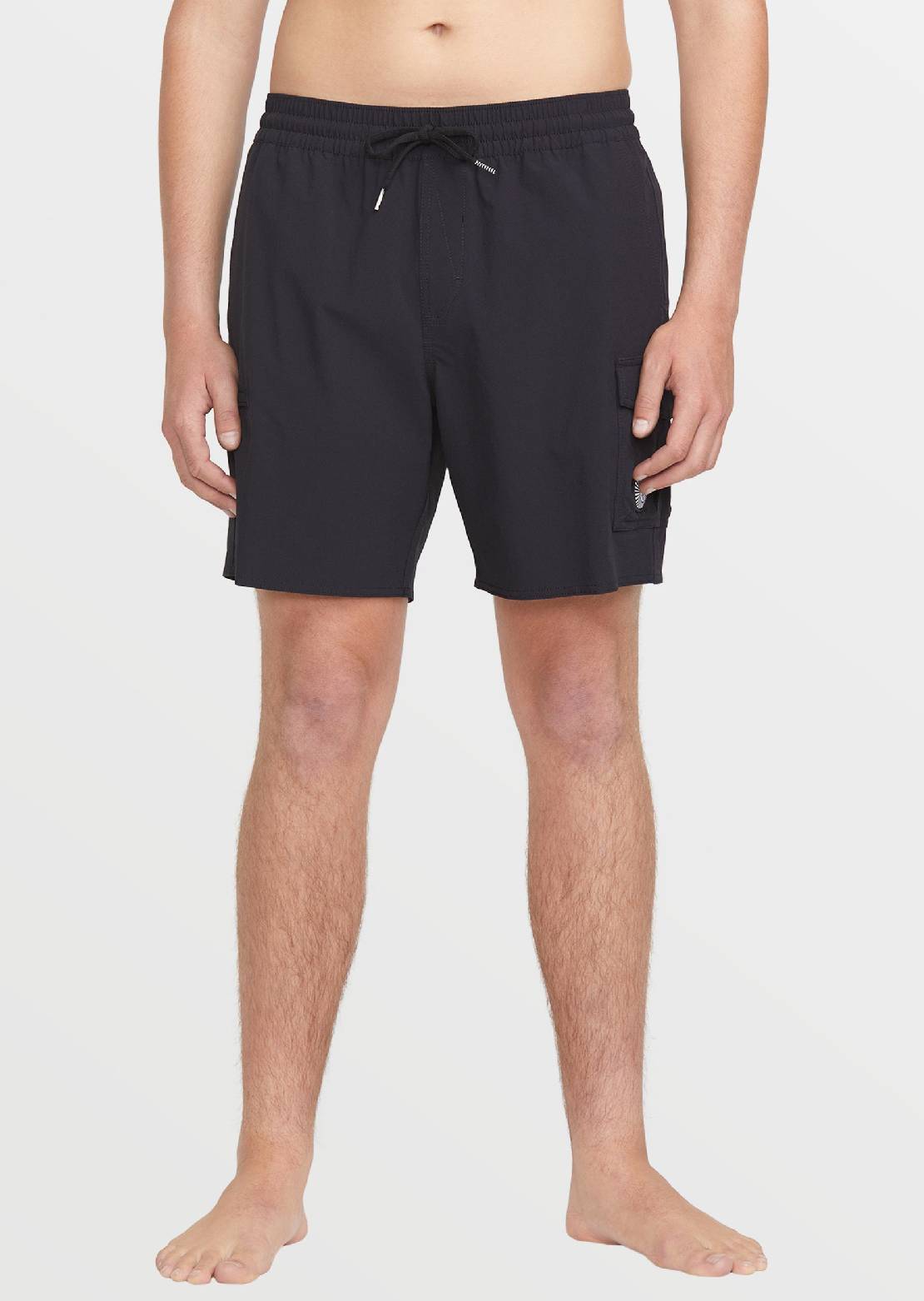 Volcom Men's Truly Liberators 17 Trunk Shorts Black