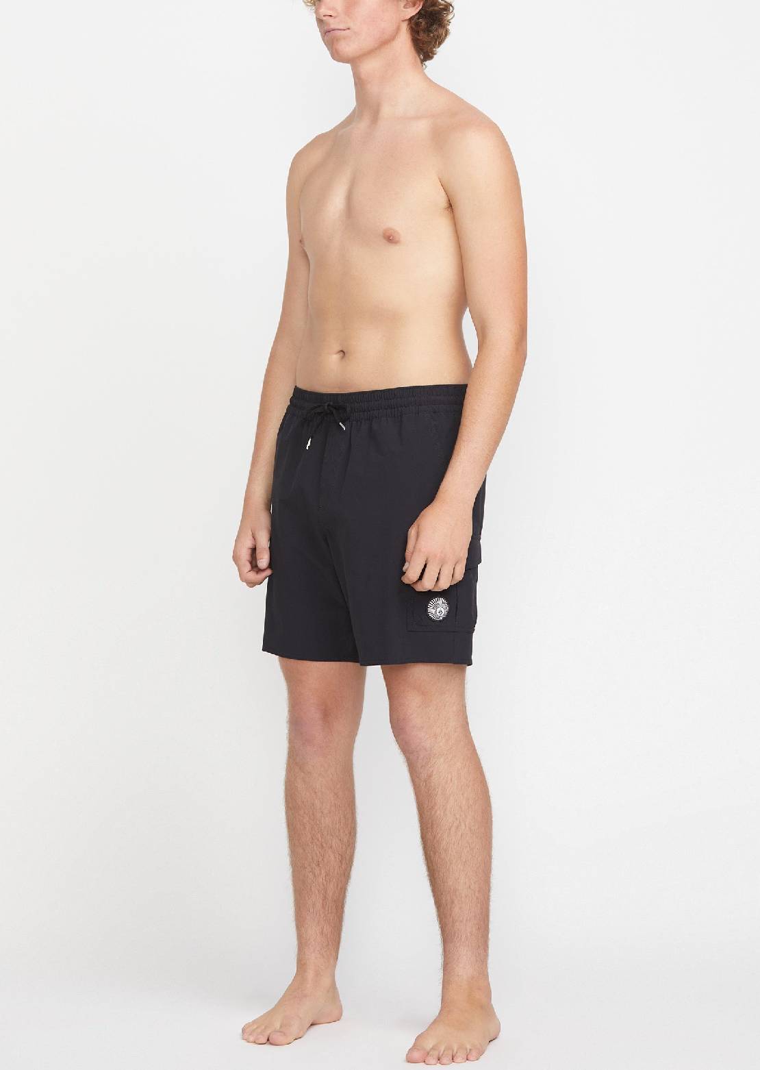 Volcom Men's Truly Liberators 17 Trunk Shorts Black