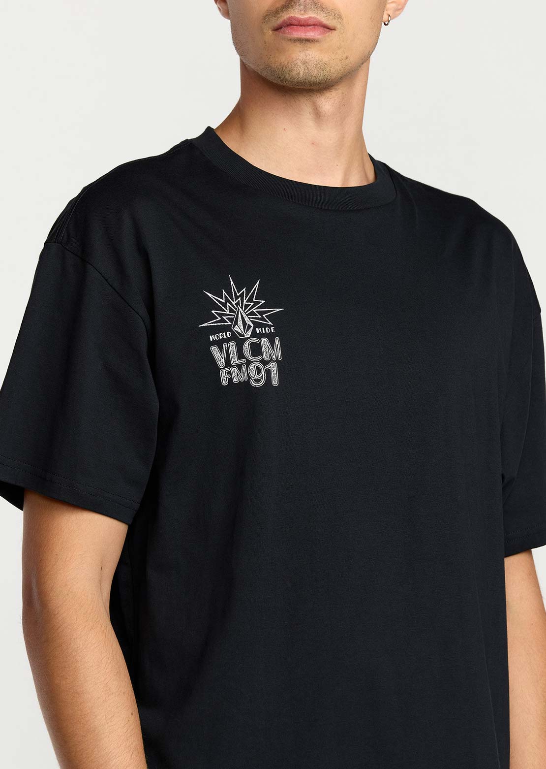 Volcom Men's Tune In T-Shirt Antique Black