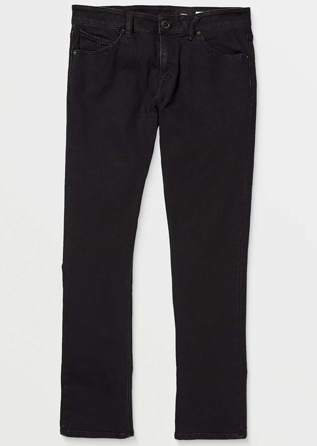 Volcom Men's Vorta Denim Pants Black Out