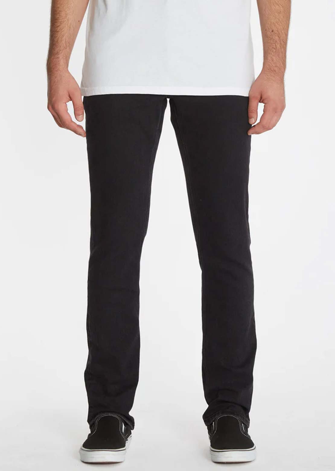 Volcom Men's Vorta Denim Pants Black Out