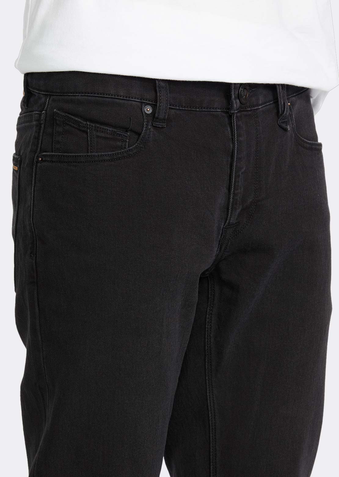 Volcom Men's Vorta Denim Pants Black Out