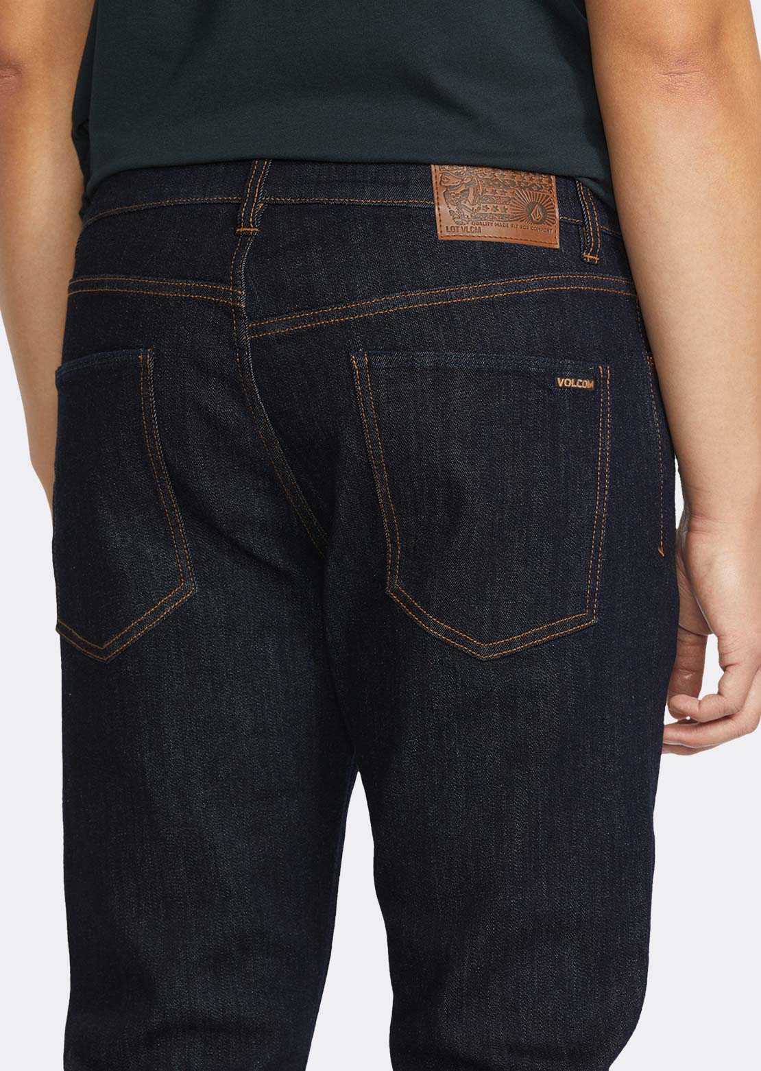 Volcom Men's Vorta Denim Pants Rinse