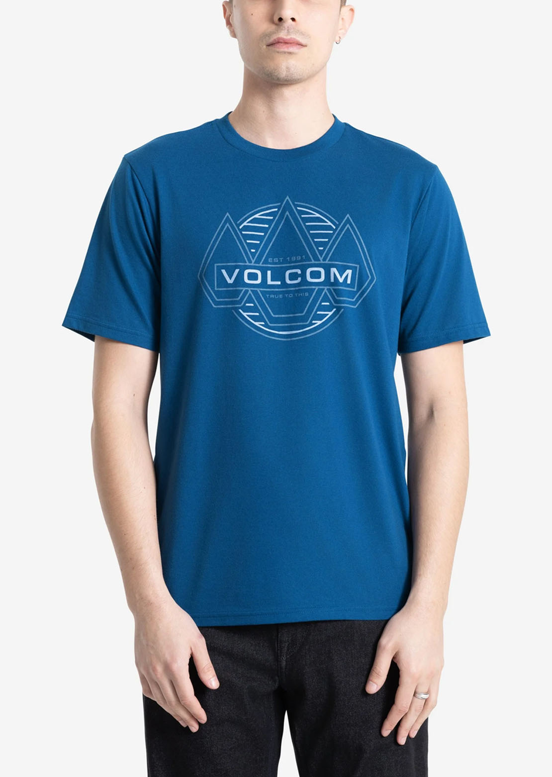 Volcom Men's Walker T-Shirt Cosmic Blue