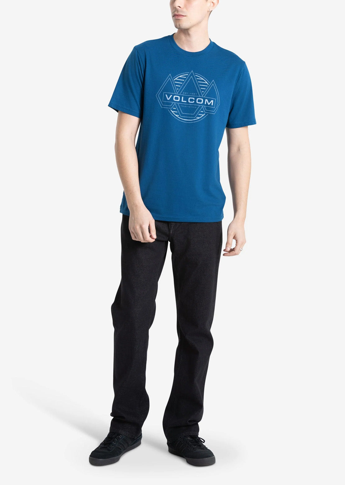 Volcom Men's Walker T-Shirt Cosmic Blue