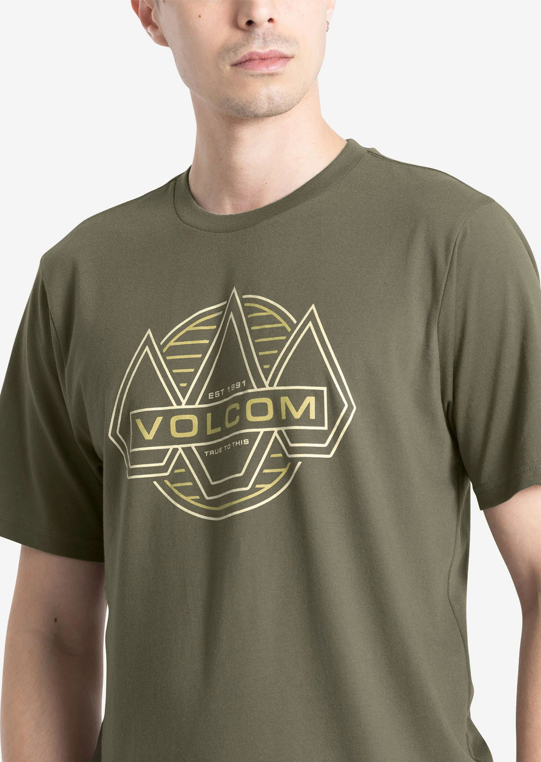 Volcom Men's Walker T-Shirt Dark Olive