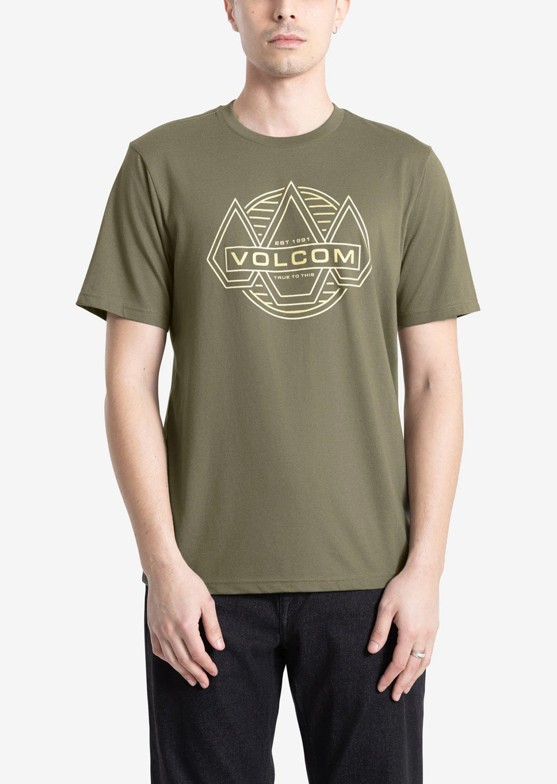 Volcom Men's Walker T-Shirt Dark Olive