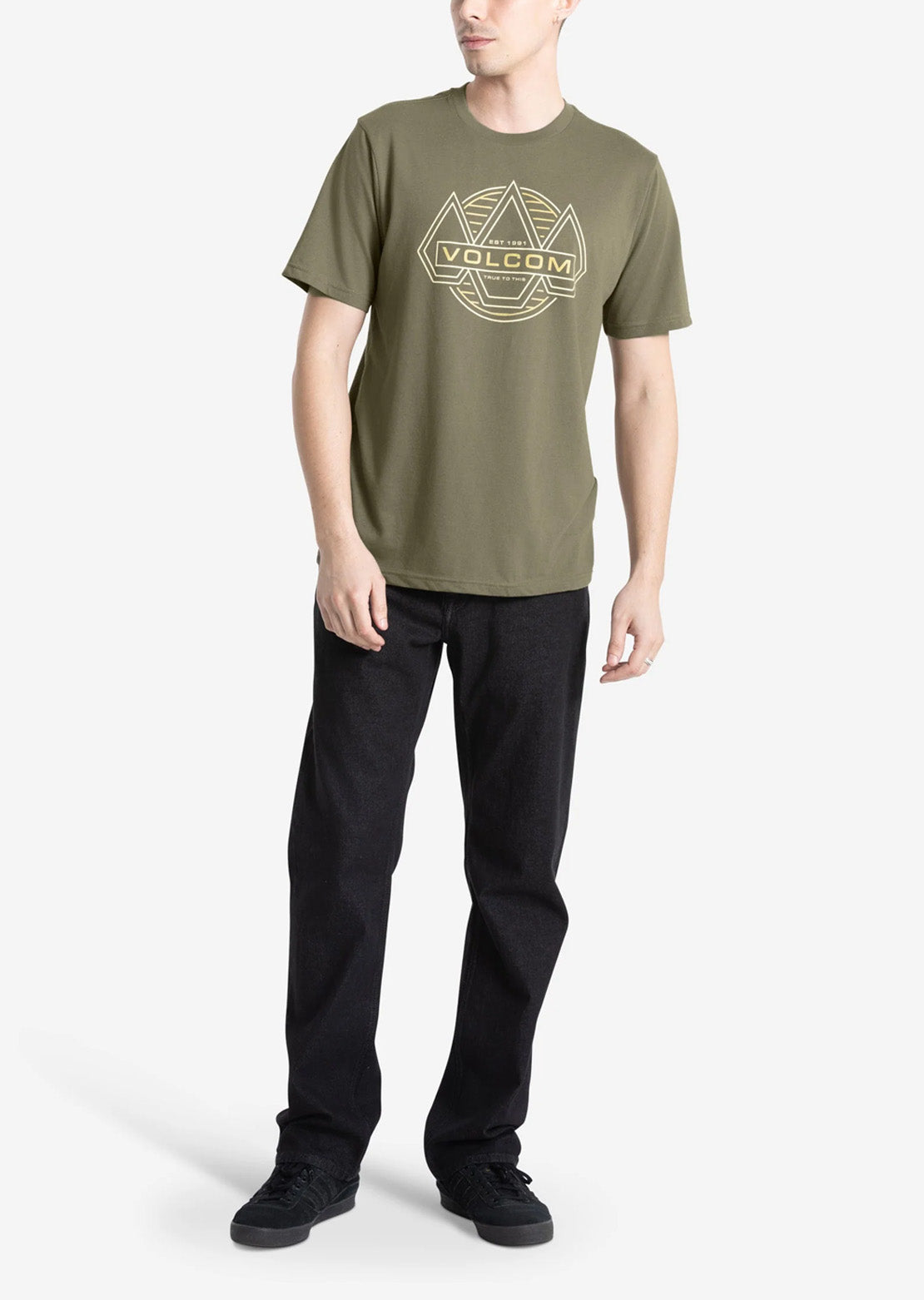 Volcom Men's Walker T-Shirt Dark Olive
