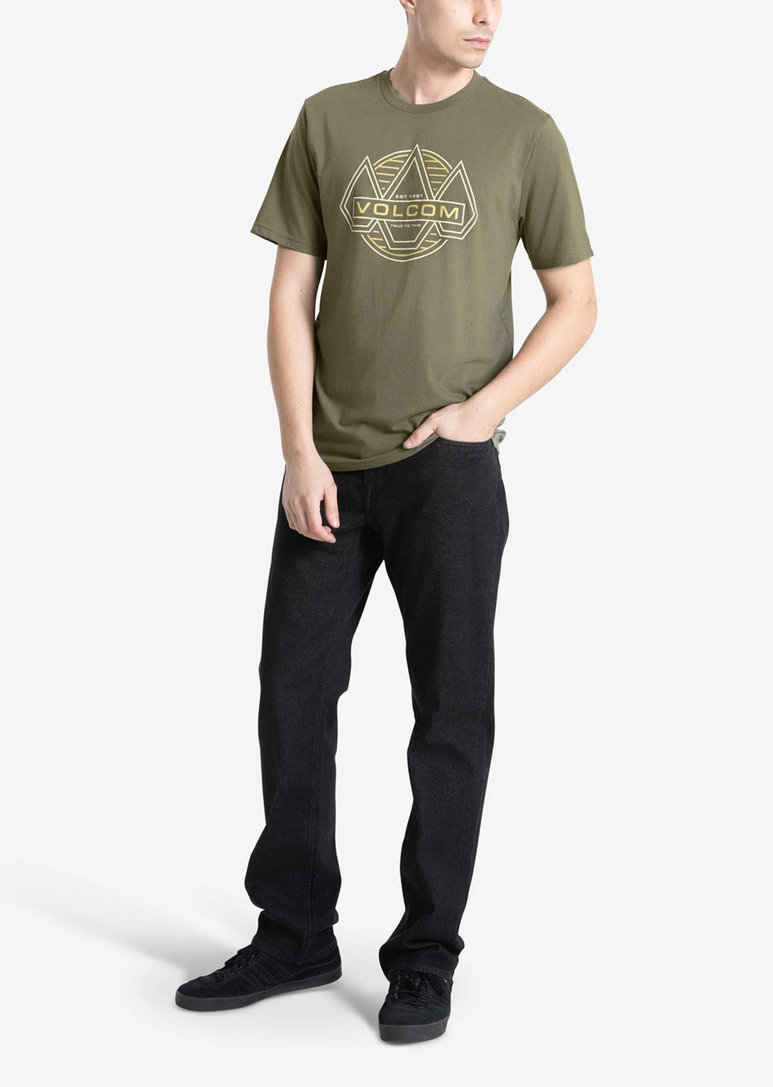 Volcom Men's Walker T-Shirt Dark Olive