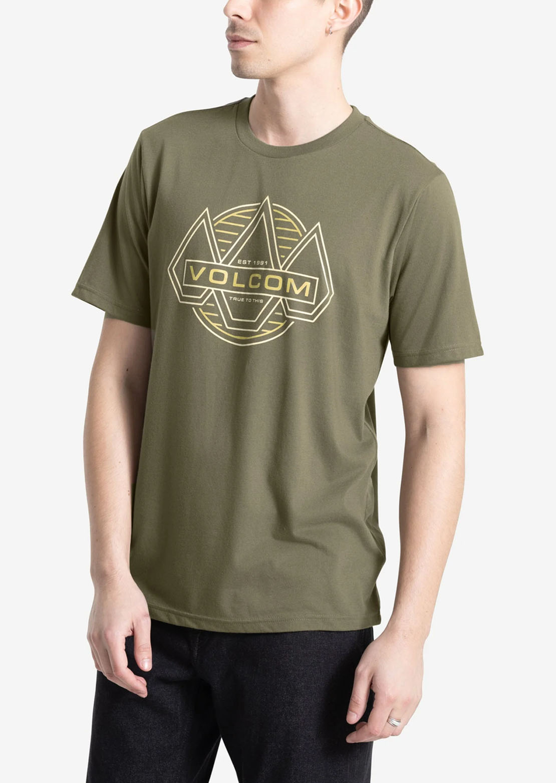 Volcom Men's Walker T-Shirt Dark Olive