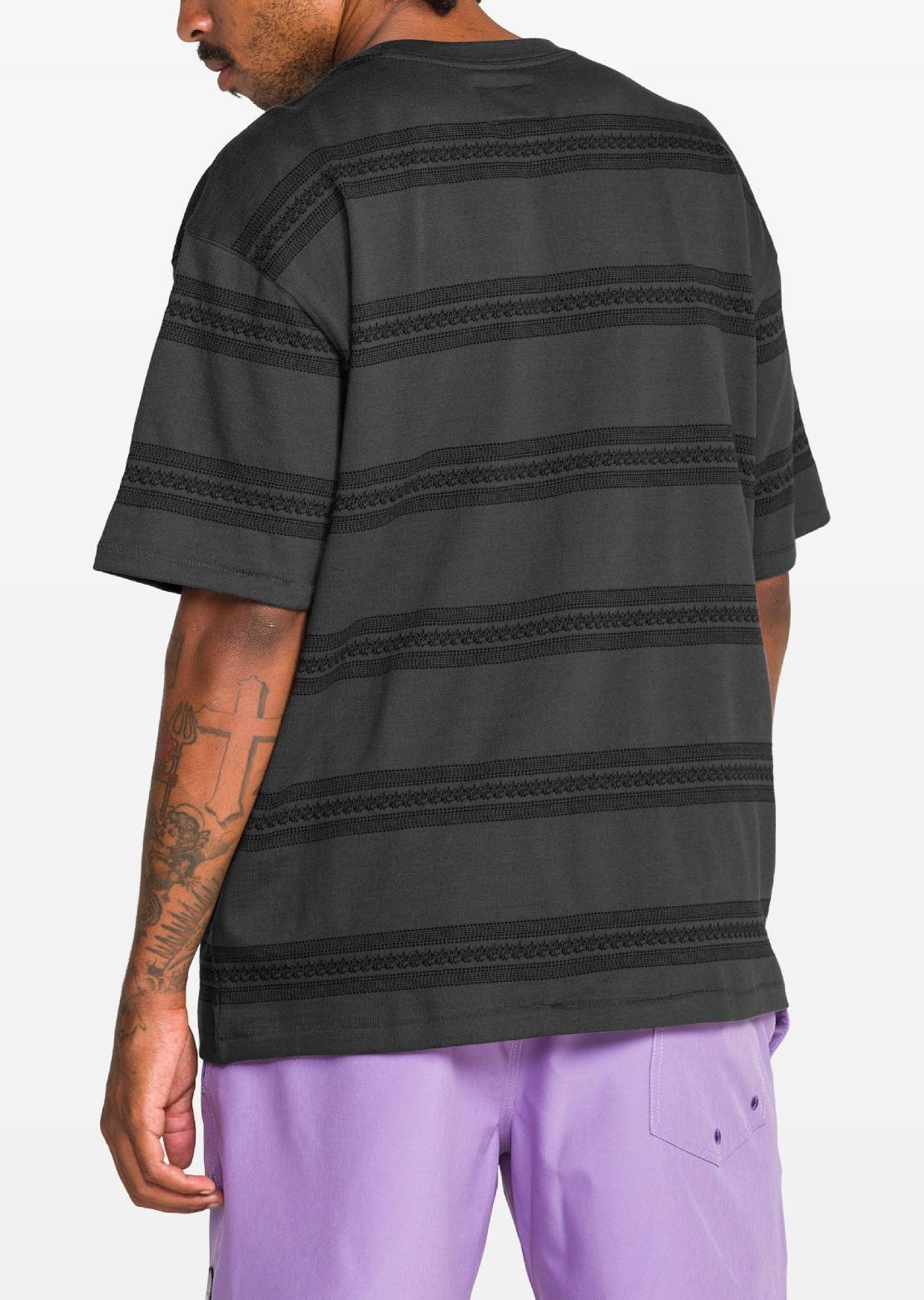 Volcom Men's Yewster Crewneck T-Shirt Asphalt Black