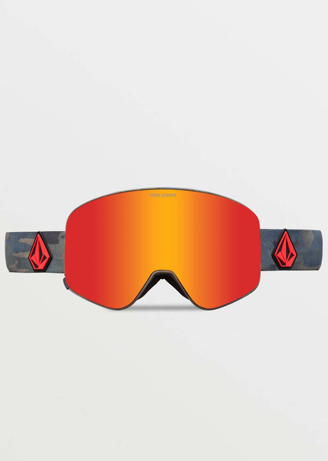 Volcom Odyssey Snow Goggles Cloudwash Camo/Red Chrome