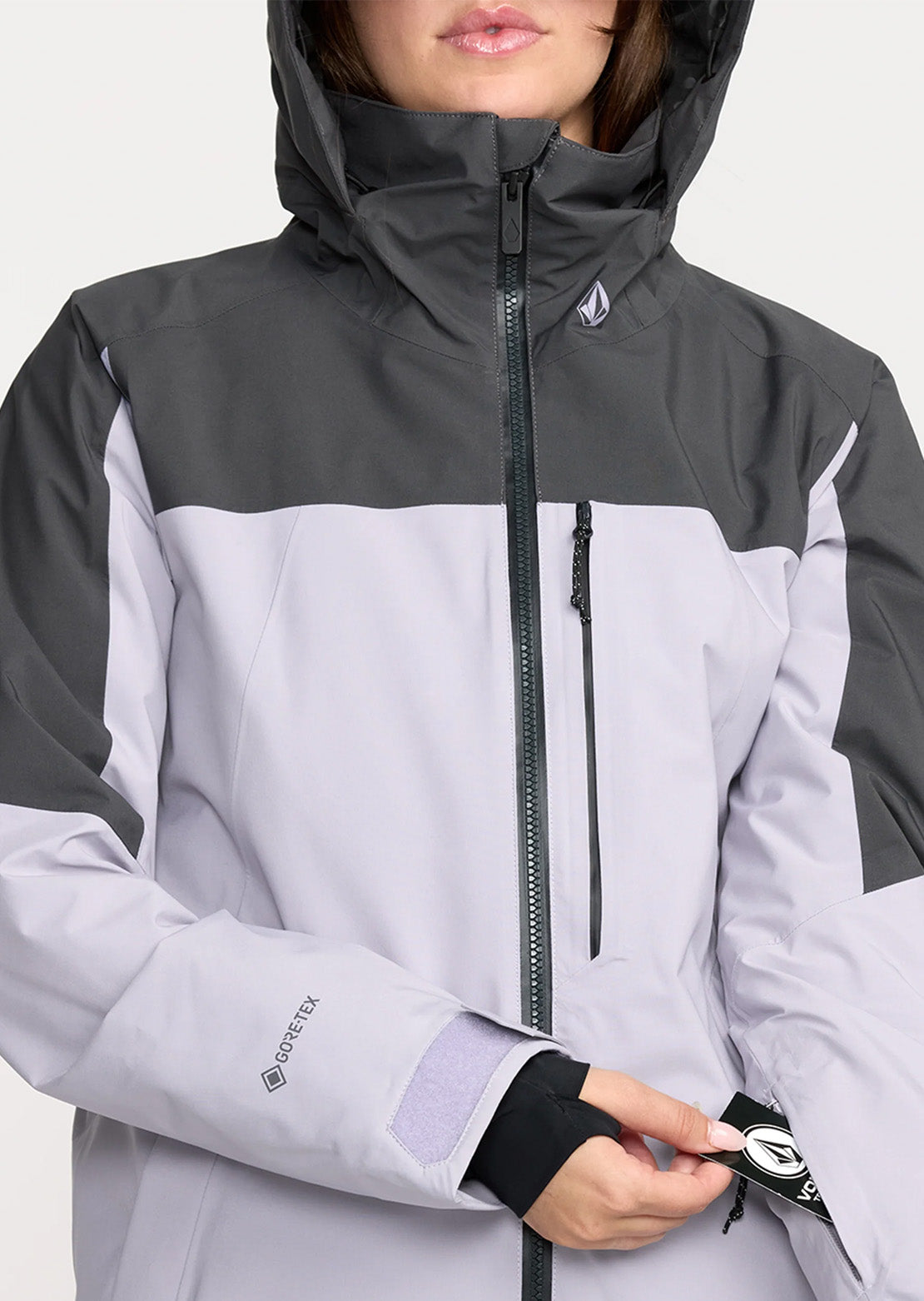 Volcom Women's 3D Stretch Gore-Tex Jacket Lavender Aura