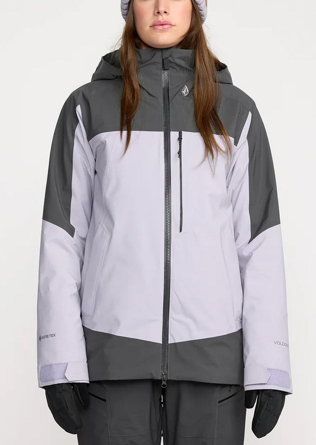 Volcom Women's 3D Stretch Gore-Tex Jacket Lavender Aura