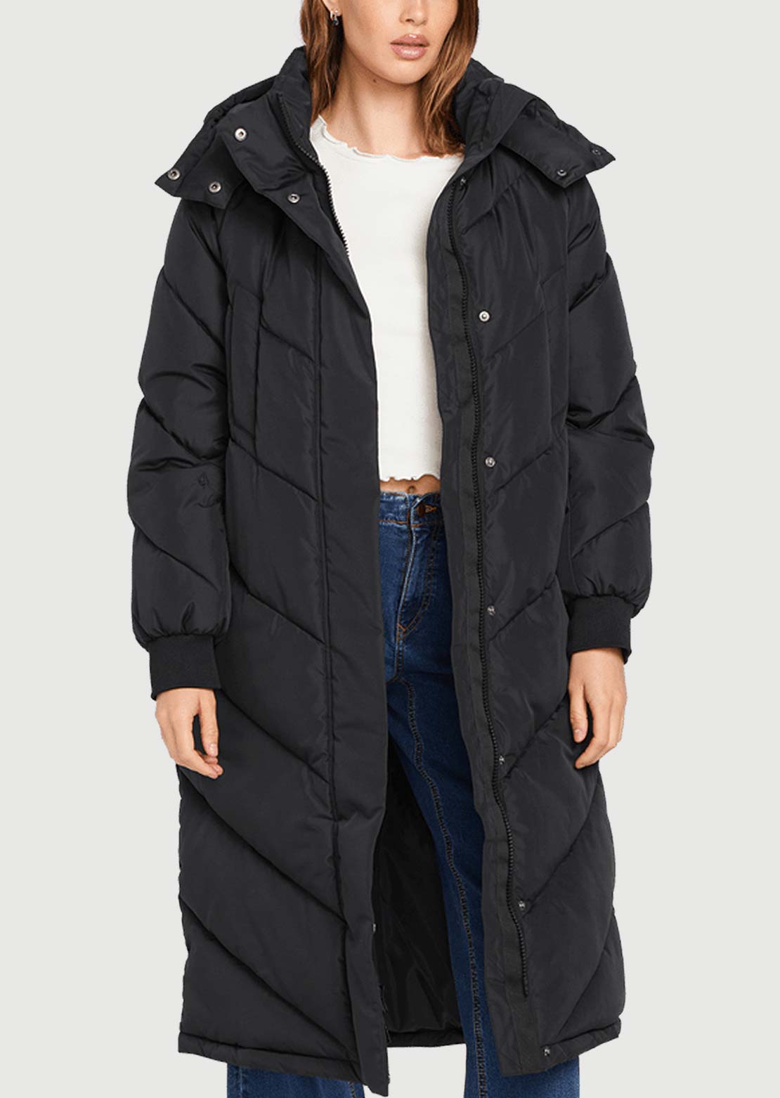 Volcom Women's Alldaylong Puff Jacket Black