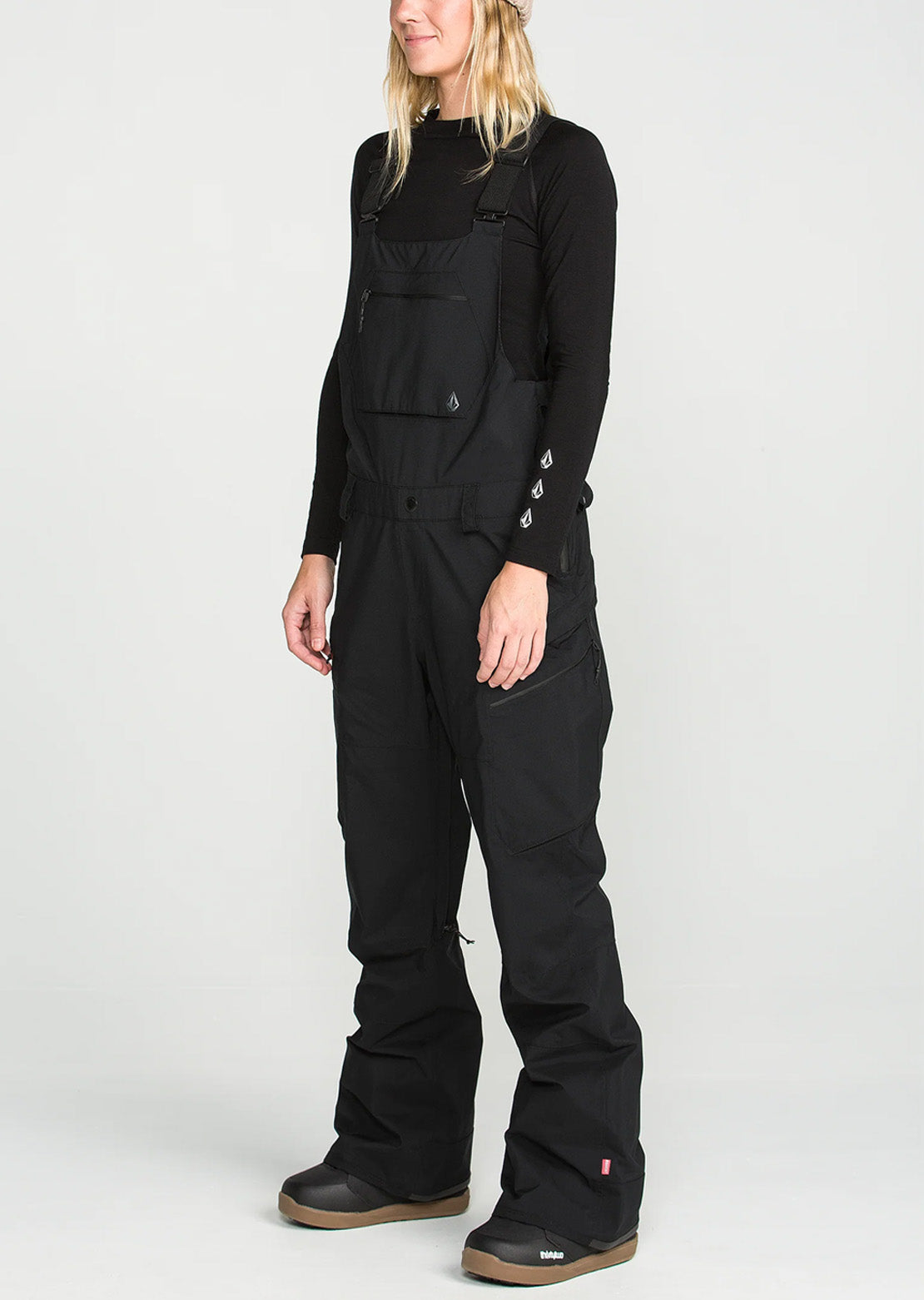 Volcom Women's Ash Stretch Gore-Tex Bib Overall Black