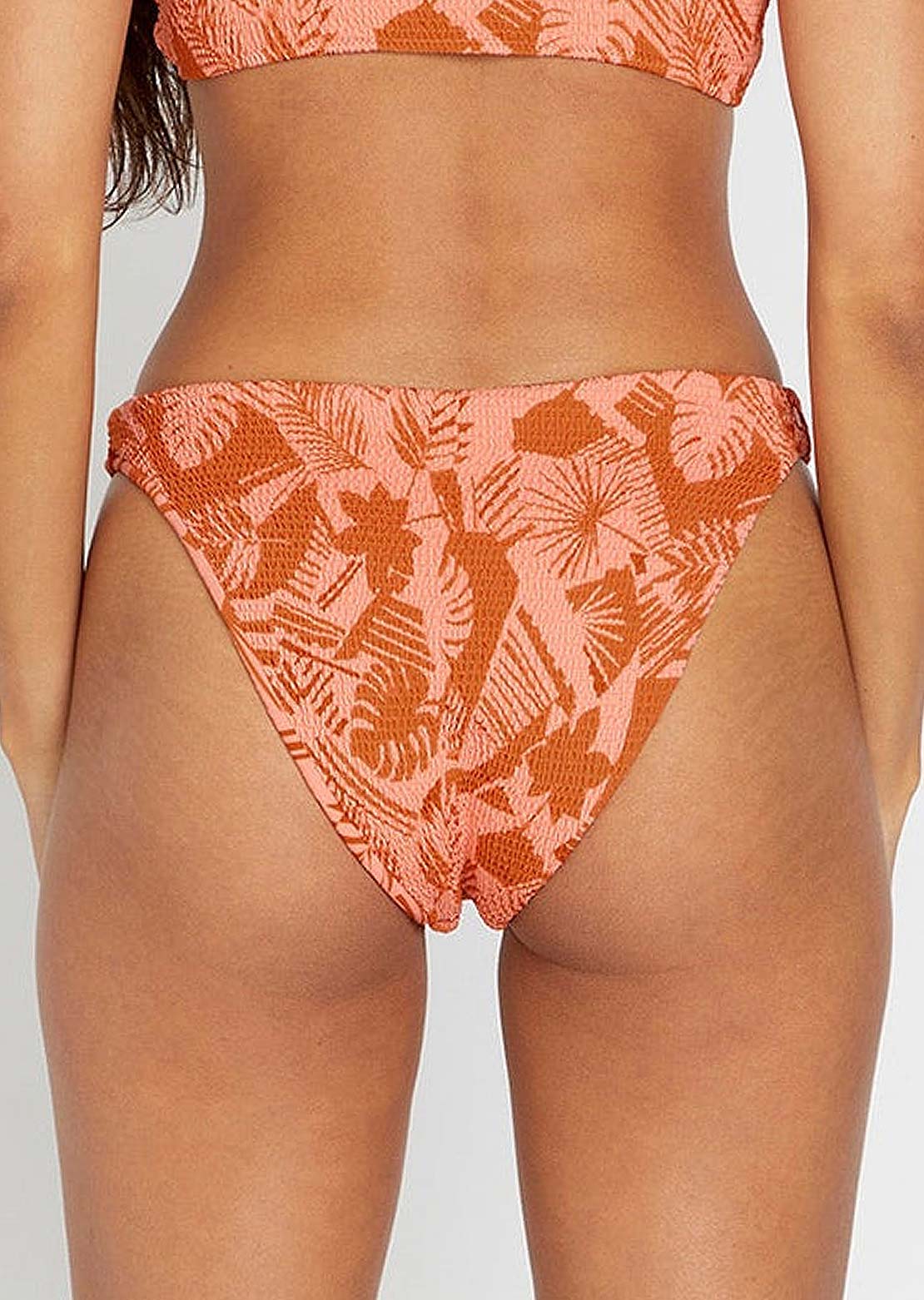 Volcom Women&#39;s Blocked Out Skimpy Bikini Bottom Reef Pink